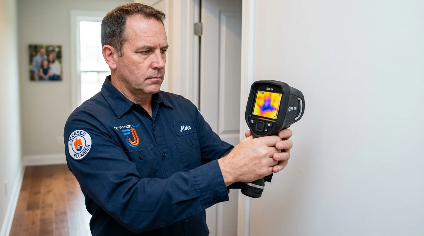 Thermal imaging leak detection by Johns Plumbing LLC in Fostoria